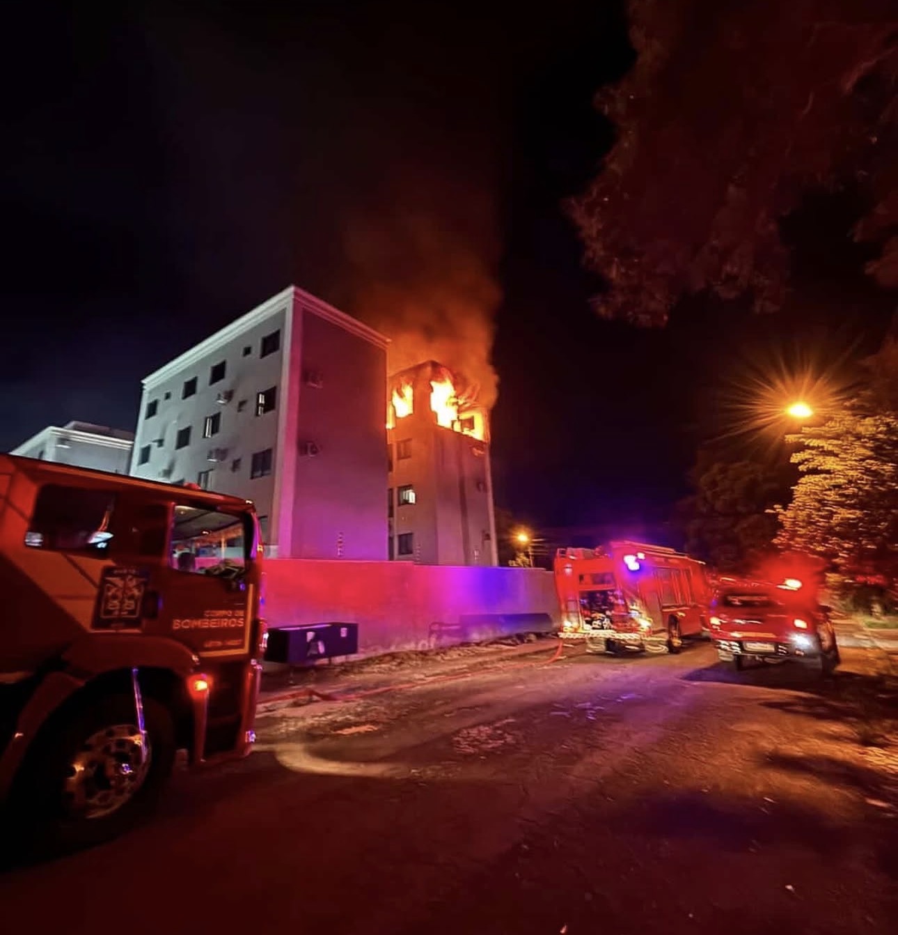 Bombeiros detalham explosão e incêndio de grandes proporções no Condomínio Crisálidas