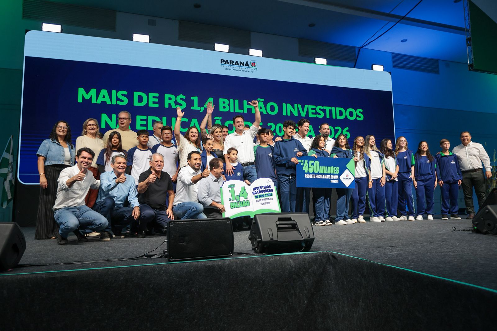 Ratinho Junior participa em Foz do Iguaçu do anúncio do programa Escola Mais Bonita 2026
