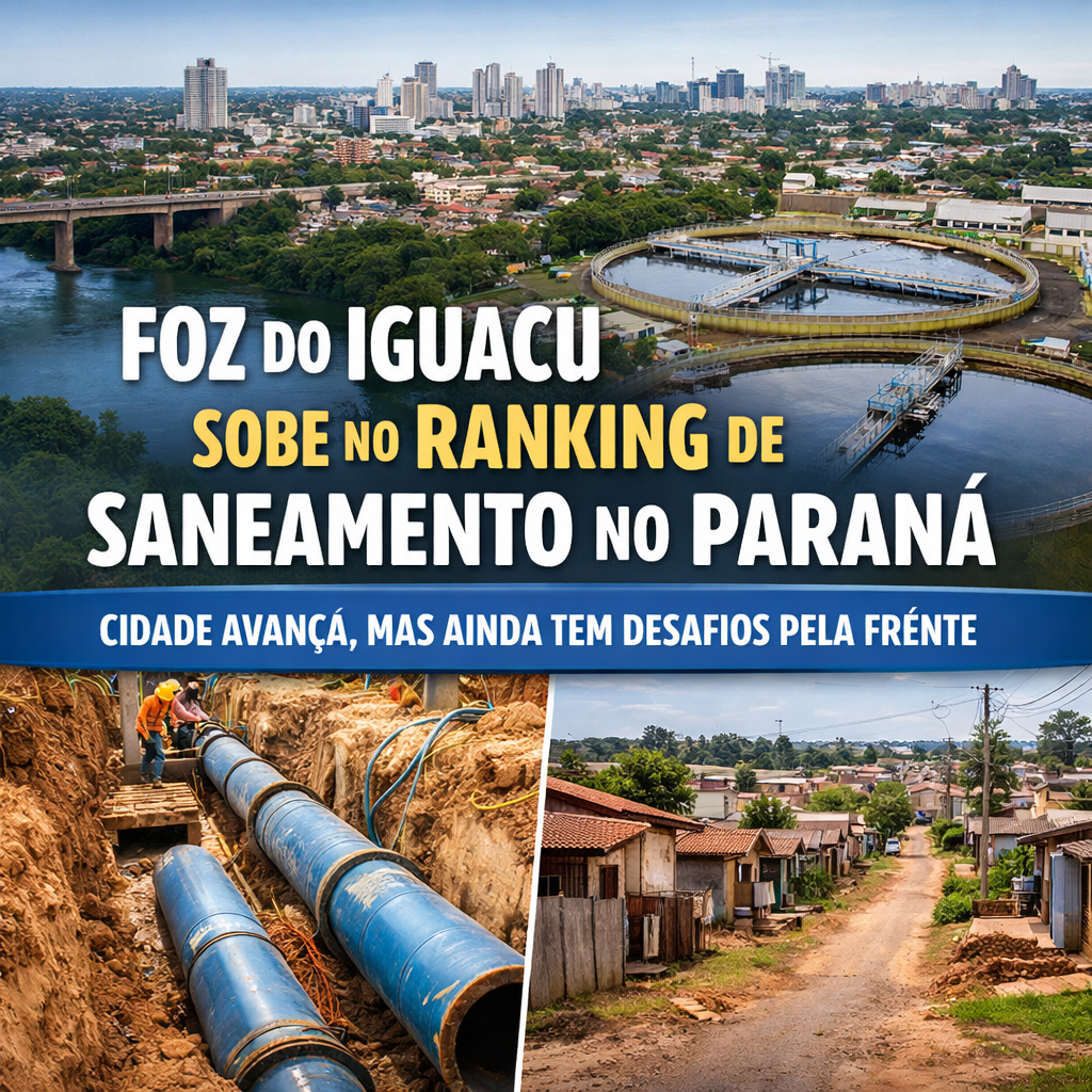 🚰 FOZ DO IGUAÇU AVANÇA NO RANKING DE SANEAMENTO NO PARANÁ, MAS AINDA TEM DESAFIOS
