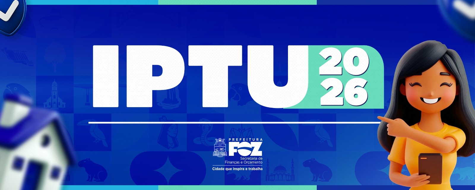 IPTU Digital 2026: segunda parcela vence nesta sexta-feira em Foz do Iguaçu