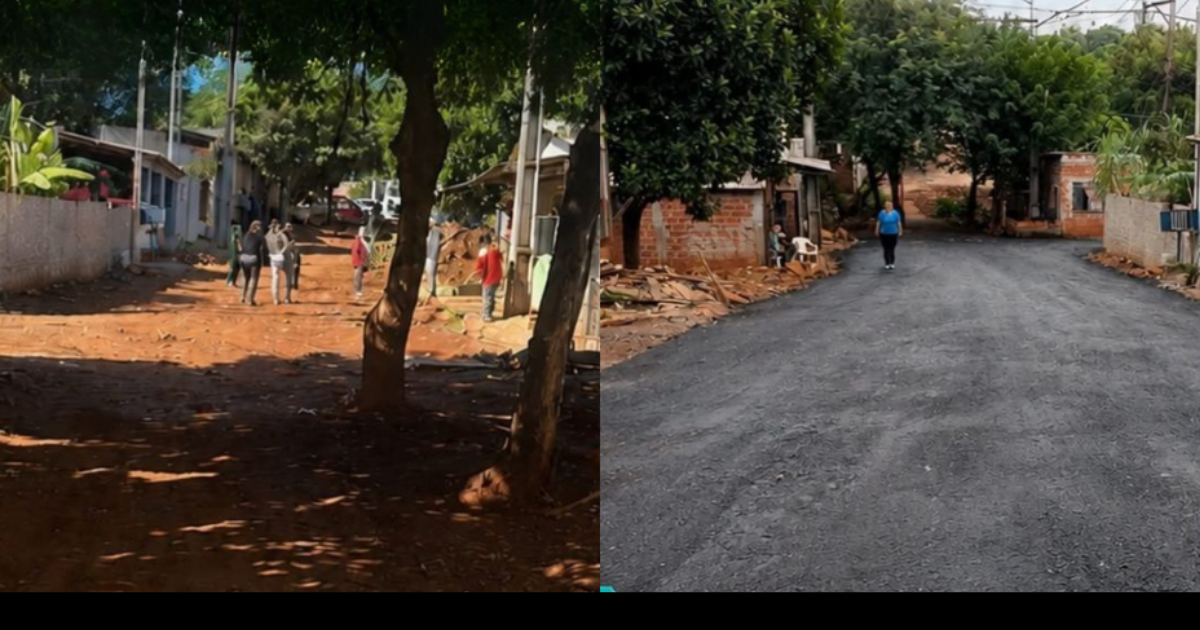 Rua Codorna recebe pavimentação após 30 anos de espera em Foz do Iguaçu