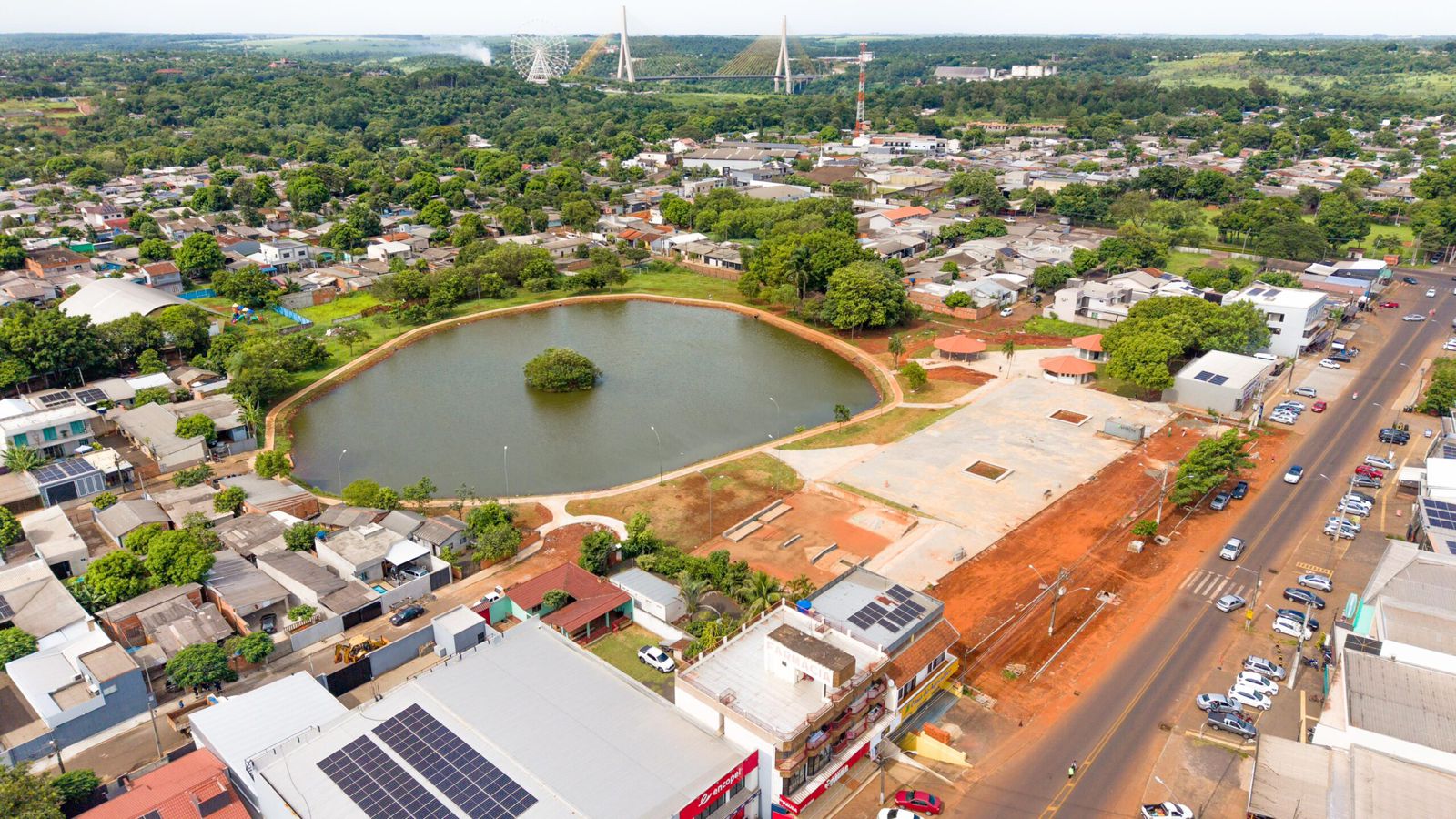 Parque Remador entra na fase final e promete novo espaço de lazer para famílias em Foz do Iguaçu