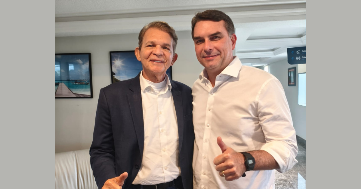 General Silva e Luna se reúne com Flávio Bolsonaro e destaca diálogo sobre o futuro do Brasil