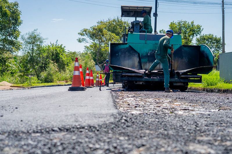 Plano de Recuperação Viária entrega cerca de 4 quilômetros de novas vias pavimentadas em Foz do Iguaçu