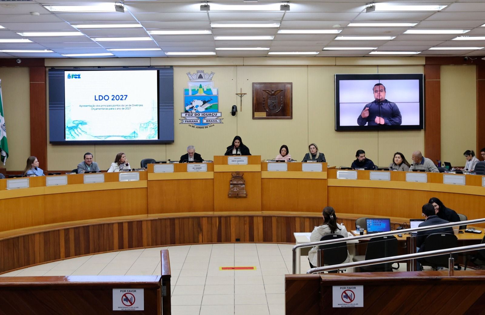 Audiência pública debate prioridades e metas para elaboração do orçamento de Foz do Iguaçu em 2027