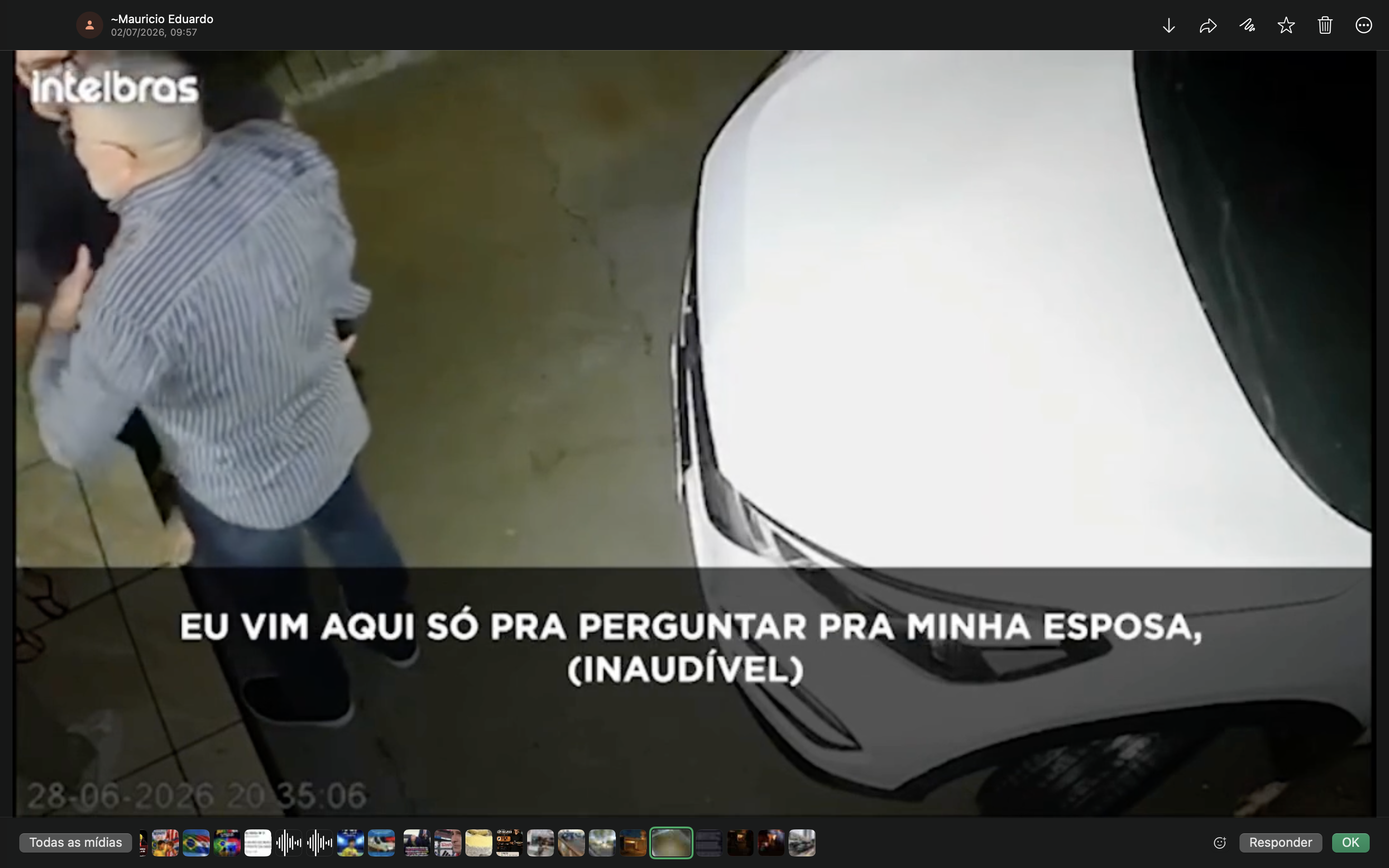 Vídeo de câmera de segurança mostra momentos antes da morte de policial civil em Cascavel